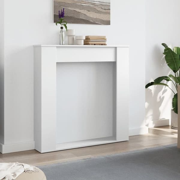 Vit MDF vit 100x20x100 cm ingenjörsträ
