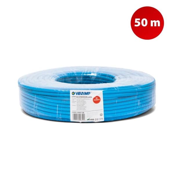 UTP-nätverkskabel CAT6 50 m i fläta