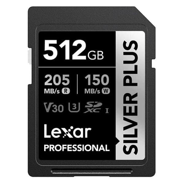 LEXAR SD-kort Silver Plus UHS-1 512Go V30 R205/W150