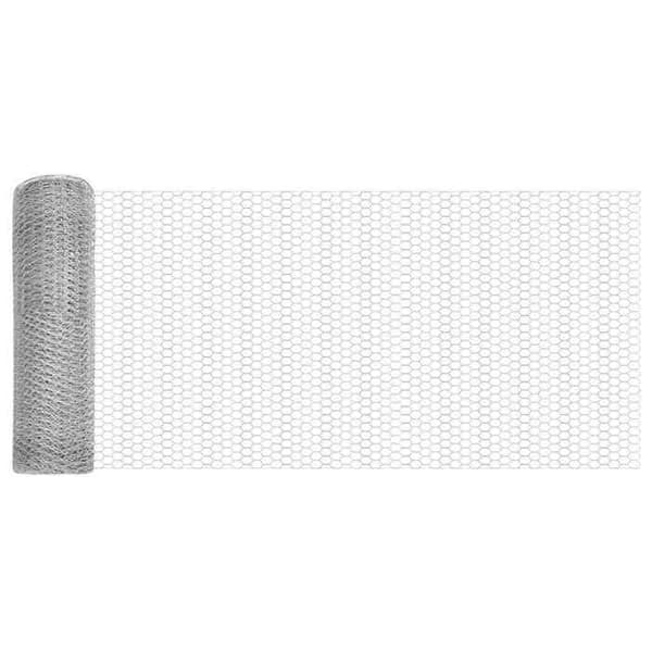 vidaXL Hexagonal stängsel Silver 0,8 x 25 m Galvaniserat stål 42005677