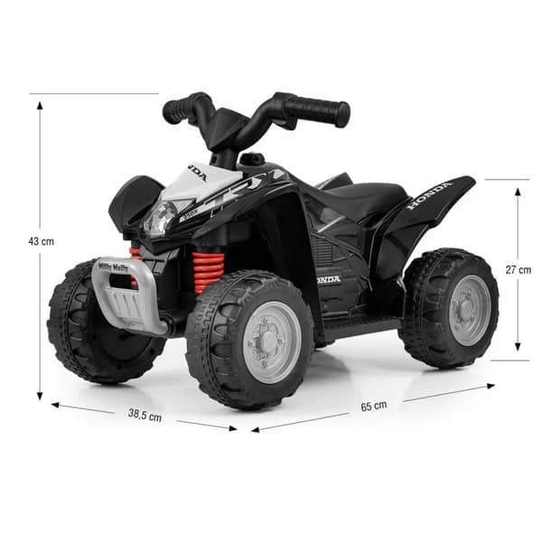 El-hjuling Honda ATV Svart