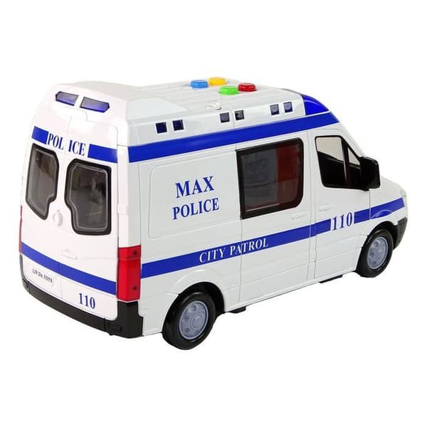 Radiobil Auto Polis Däckdriven Ljud Ljus