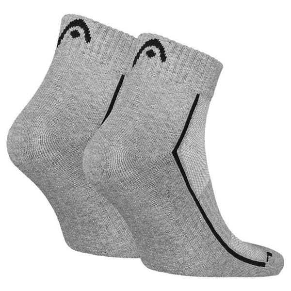 Strumpor - HEAD - Performance Quarter 2P Unisex - Grå - Storlek 35