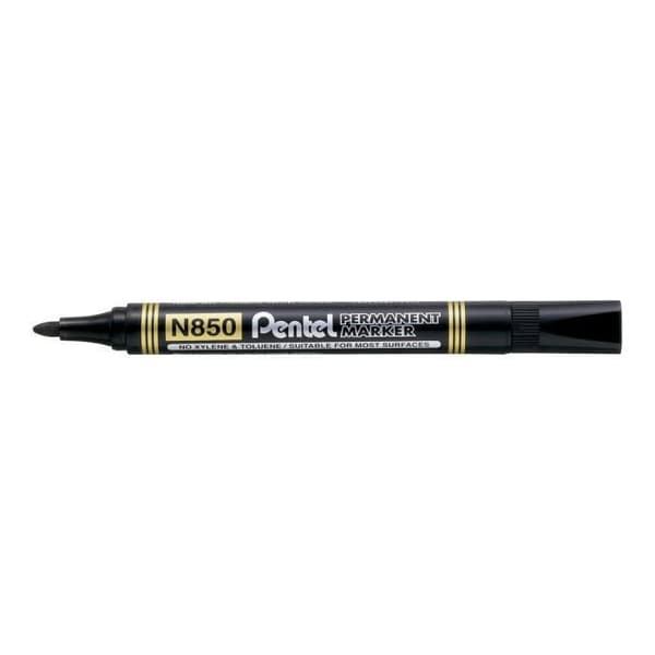 Markör - Pentel - Permanent - 2 mm - Svart