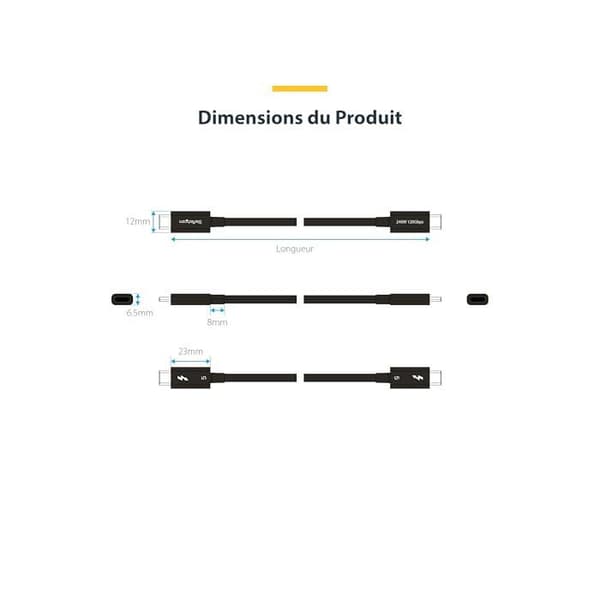 STARTECH 1m (3ft) Thunderbolt