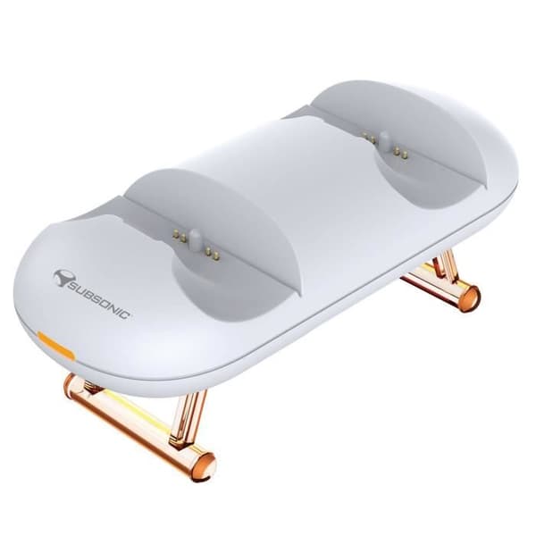 Dubbel laddstation för PS5 Dualsense kontroller - SUBSONIC - Vit