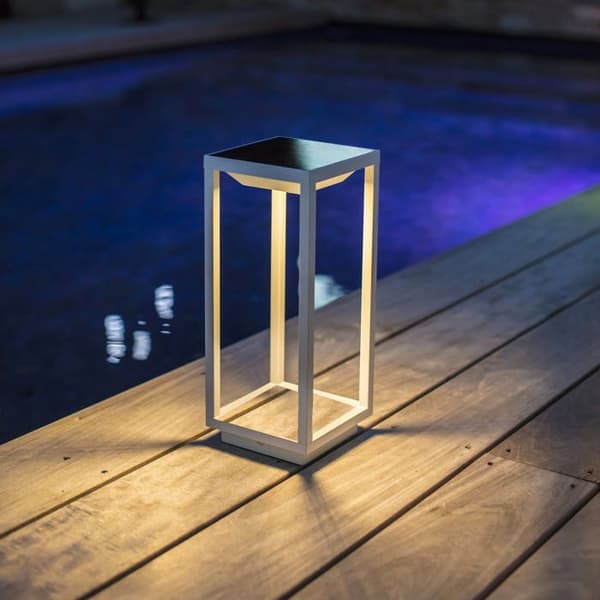 Solcellslampa i aluminium HYDRA H33cm