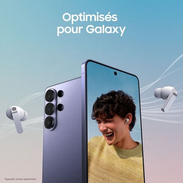 In-ear hörlurar - SAMSUNG - Buds4 Pro - True Wireless - Aktiv brusreducering - Vit