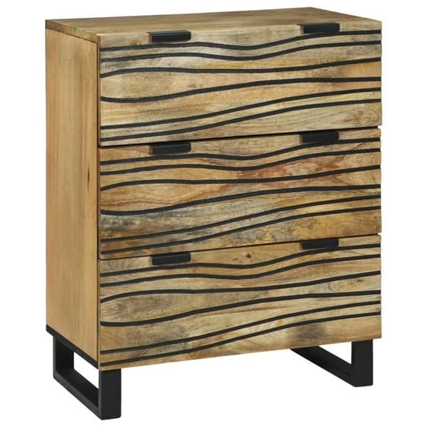 Sovrumsmöbel - Under-console - Massivt mangoträd - 3 lådor - Matt finish