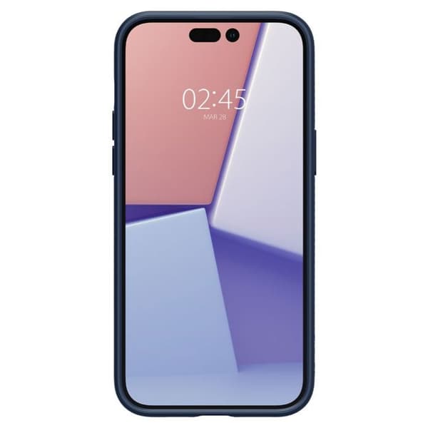 Telefonfodral - Spigen - Liquid Air - iPhone 14 Pro - Mörkblå - Flexibel