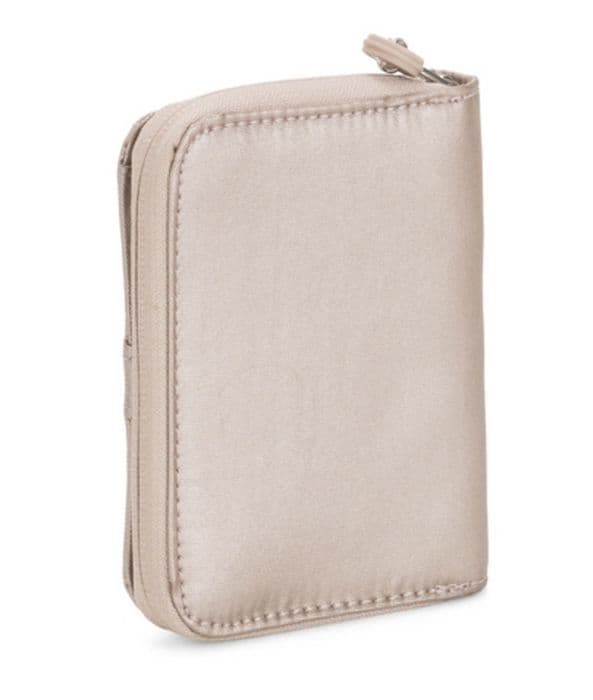 kipling Beige damväska - Basic Plus Money Love Metallic Glow 94829