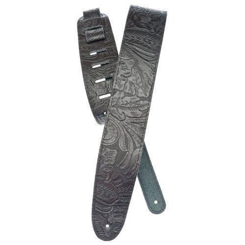 Planet Waves Planet Waves präglat läder gitarrrem, svart