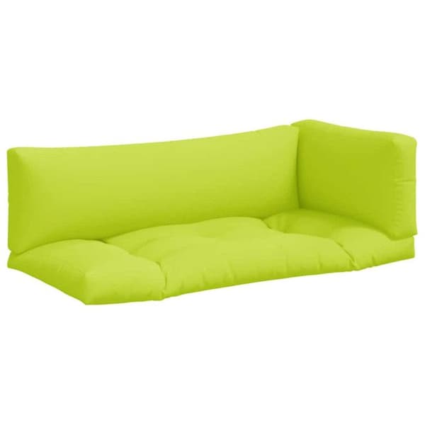 Pallkuddar set om 3 ljusgrön tyg