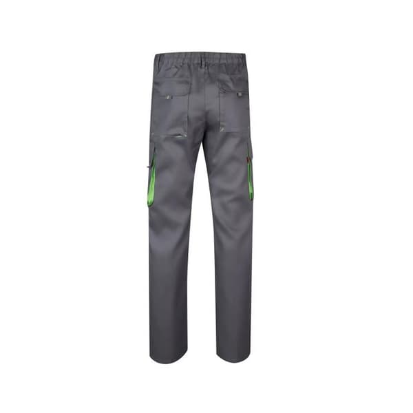 Flerfickade bicolourbyxor VELILLA - Grå / Lime