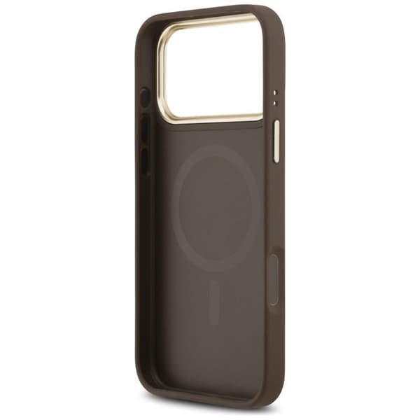 Guess Hardcase 4G Stripe MagSafe för iPhone 17 Pro Max - Brun