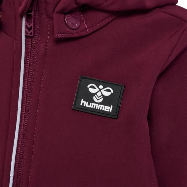 Vattentät jacka med huva för babyflicka Hummel Mars Tex Mini Softshell - röd