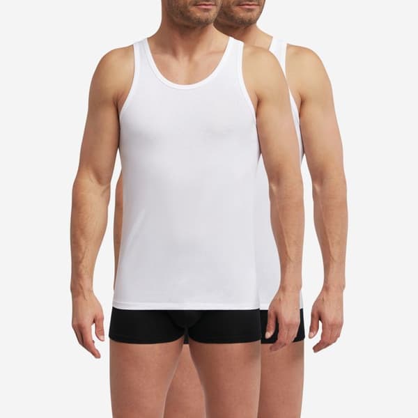 2-pack av herr thermoreglerande bomulls sportlinnen