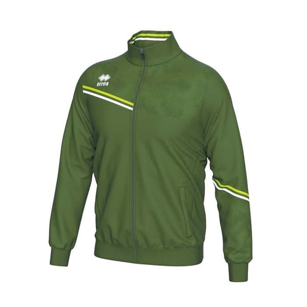 Errea Erick träningsjacka - militärgrön/fluorescerande grön/vit