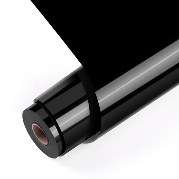 Värmeöverföringsvinyl - LOKLIK - Flex Värmeöverföring Basic - Svart - 30,5x180 cm - Bomull/Polyester