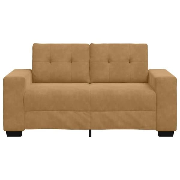 Kanapé Loveseat Brun 120 cm Velour