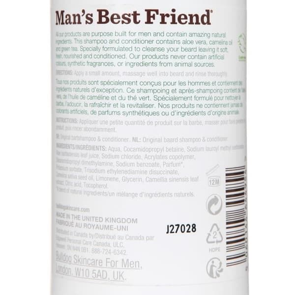BULLDOG 2 i 1 skäggschampo - 200 ml