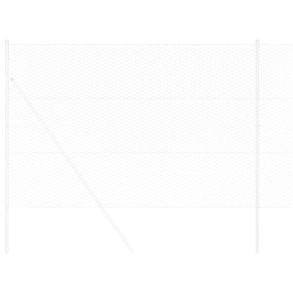 vidaXL Hexagonal stängsel 1.6x25 m i galvaniserat stål 42005699