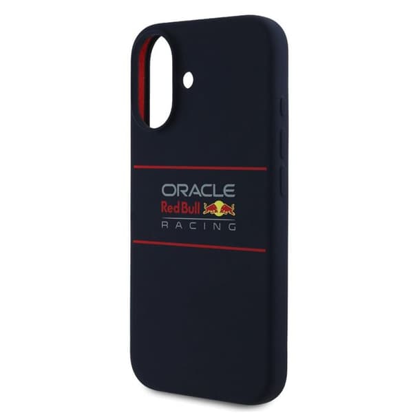 Mobilskal - RED BULL RACING - iPhone 16 Plus - Silikon - Centrerad logotyp - Robust