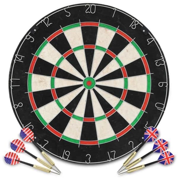 vidaXL Professional Sisal Target Set med 6 pilar