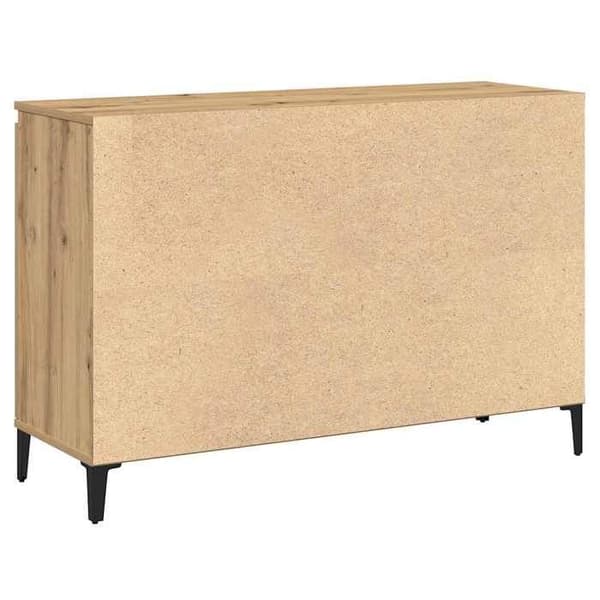 vidaXL Buffé ek hantverk 102x35x70 cm ingenjörsträ 856487