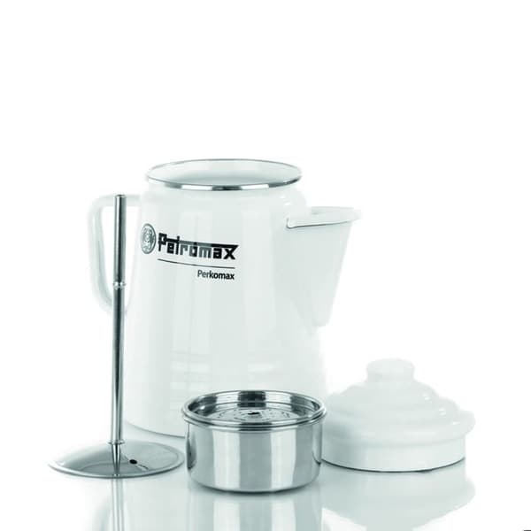 Perkolator - PETROMAX - Te och kaffe - Emaljerat stål - Vit - 9 koppar