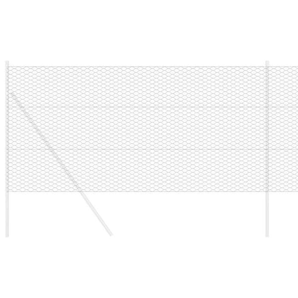 vidaXL Hexagonal stängsel Grå 1,2 x 10 m PVC 42005499