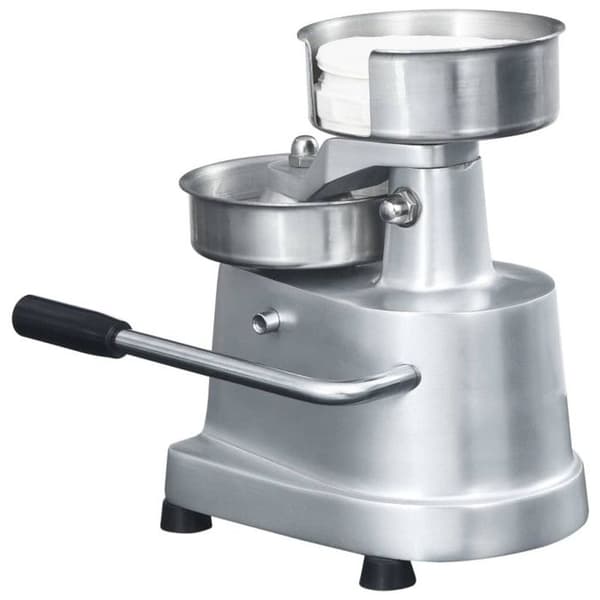 vidaXL hamburgerpress med 500 biffar av aluminium 10 cm