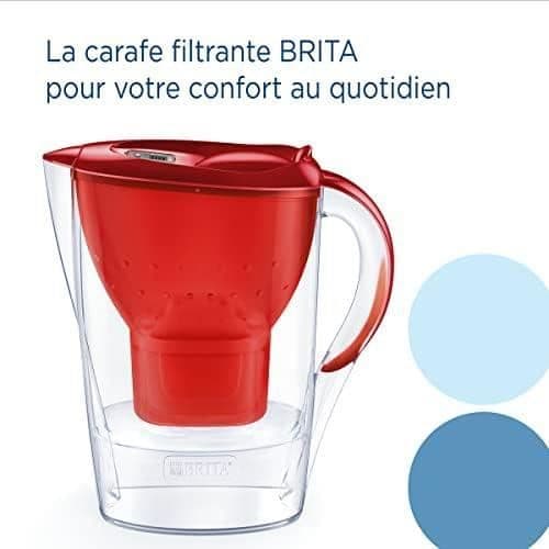 Filtreringskaraff - BRITA - Marella - 2,4L - Röd - Tål diskmaskin