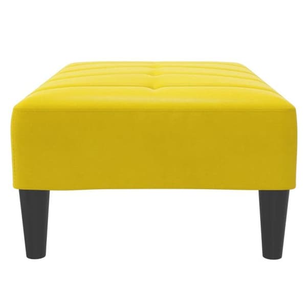 Repose pied gul 77x55x31 cm sammet