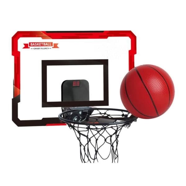 Barnbasketbollset med bakpanel och motbollar
