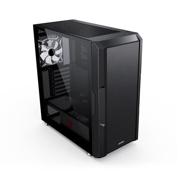 PC-chassi - MODECOM - AMIRANI ARGB - Midi Tower - Svart - Vattenkylning