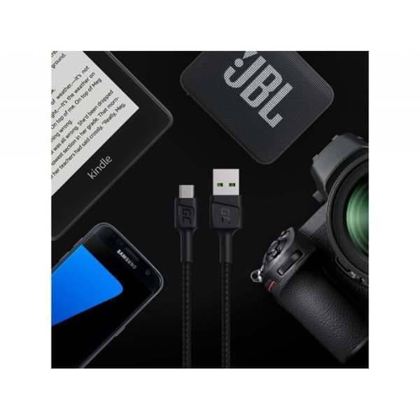 Micro USB-kabel - GREENCELL - GC PowerStream - 30cm - Snabbladdning - QC 3.0