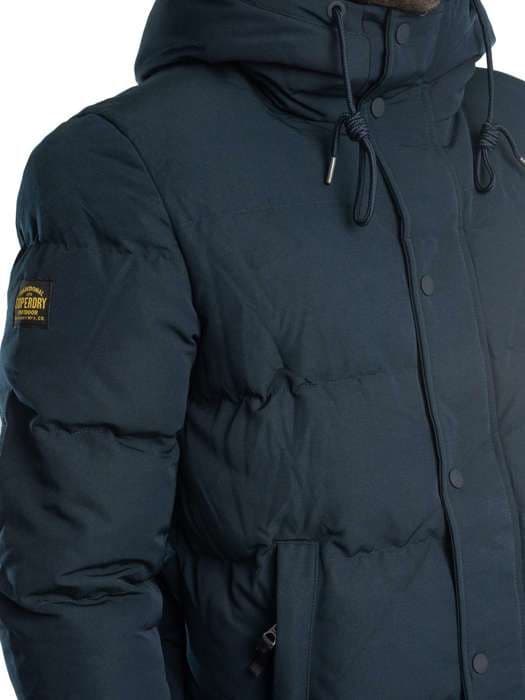 Kort Doudoune - SUPERDRY - Everest - Blå - 100% Polyester - Herr