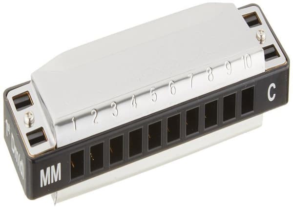 Harmonica - Lee Oskar - Melody Maker - D-dur - 10 diatoniska hål - Lock i rostfritt stål