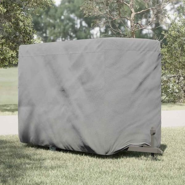 Hästhållare grå 334x148x230 cm i icke-vävd textil