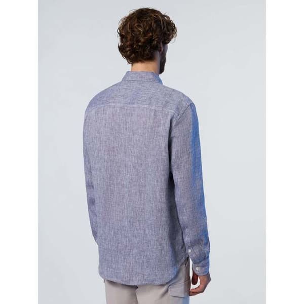 Långärmad linneblus med bred krage North Sails