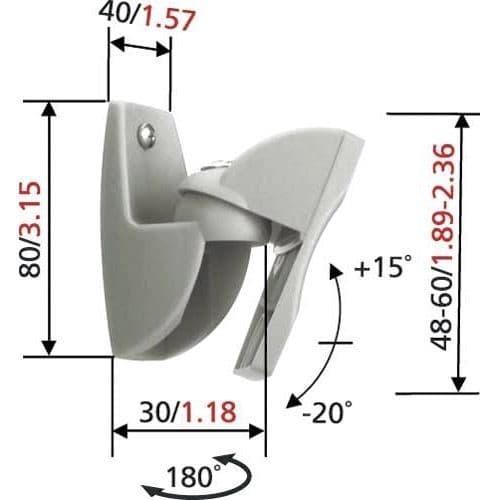 Vogel's VLB 500 SILVER högtalarstativ