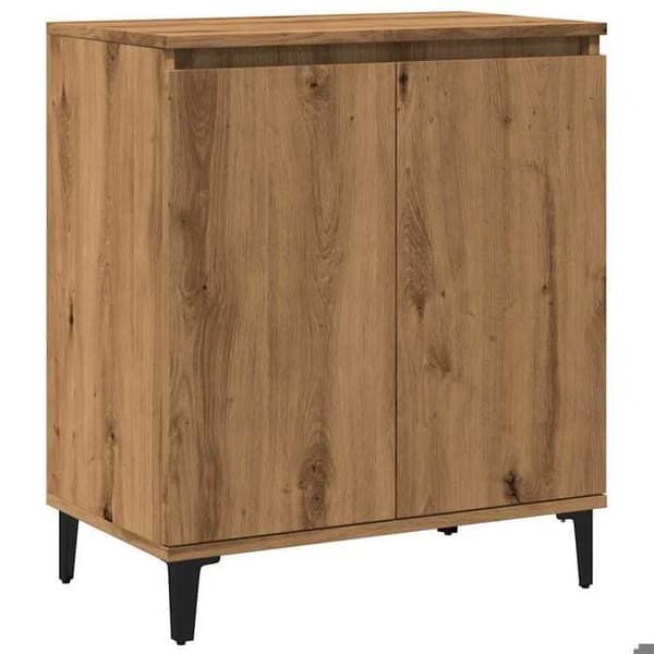 vidaXL Buffé ek hantverk 60x35x70 cm ingenjörsträ 856479