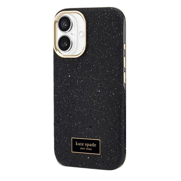 Skyddskal - KATE SPADE - iPhone 16 - Nightfall - Halvstyv - Crystal Pave