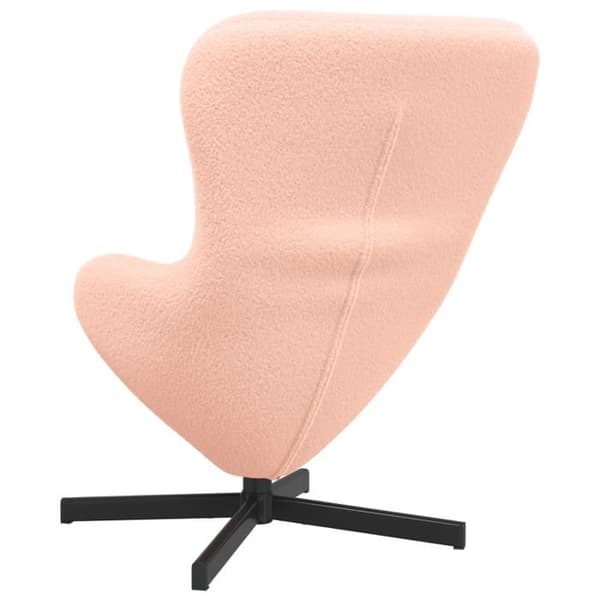 Fåtölj - Äggstol - Bouclétyg - Rosa - Modernt design