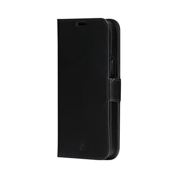 Lynge iPhone 14 Plus Läderfodral DBRAMANTE1928 - Svart - 2 i 1 skydd - Korthållare