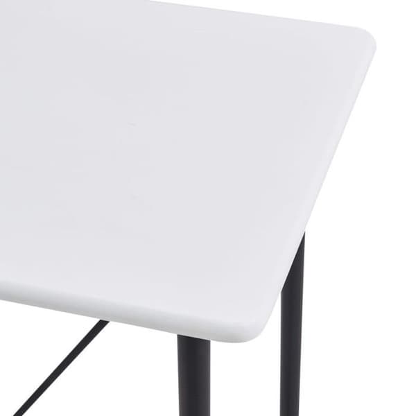 vidaXL Barbord Vit 120 x 60 x 110 cm MDF