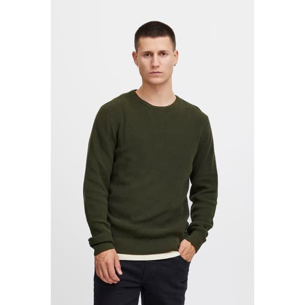 Pull col rond Blend Codford - Grön - L