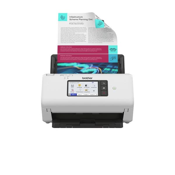 BROTHER ADS-4700 dubbelsidig kontorsdokumentskanner - 40 sid/min/80 sid/min - Ethernet, Wi-Fi, Wi-Fi Direct