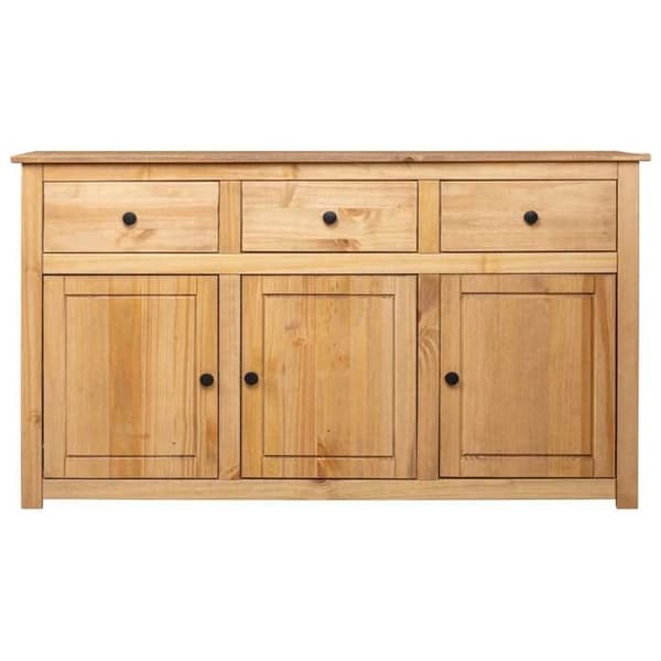 vidaXL Skänk 135x40x80 cm Solid Pine Panama Sortiment 282703